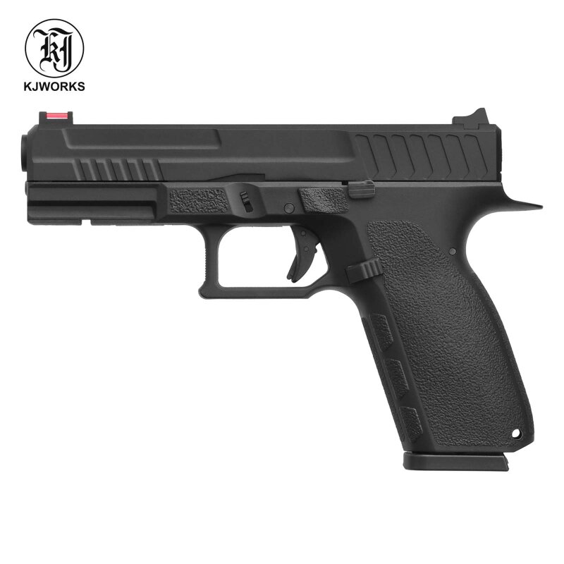 KJ Works KP-13 Softair-Co2-Pistole Schwarz Kaliber 6 mm BB Blowback (P18)