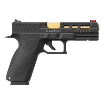 Komplettset KJ Works KP-13 Custom Softair-Co2-Pistole Schwarz Kaliber 6 mm BB Blowback (P18)