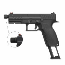 Komplettset KJ Works KP-13 TBC Softair-Co2-Pistole Kaliber 6 mm BB Blowback (P18)