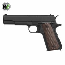 WE M1911 Vollmetall Softair-Co2-Pistole Schwarz/Braun...