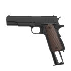 WE M1911 Vollmetall Softair-Co2-Pistole Schwarz/Braun Kaliber 6 mm BB Blowback (P18)