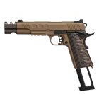 Komplettset KJ Works KP-16 Softair-Co2-Pistole Tan Kaliber 6 mm BB Blowback (P18)