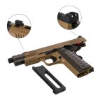 Komplettset KJ Works KP-16 Softair-Co2-Pistole Tan Kaliber 6 mm BB Blowback (P18)