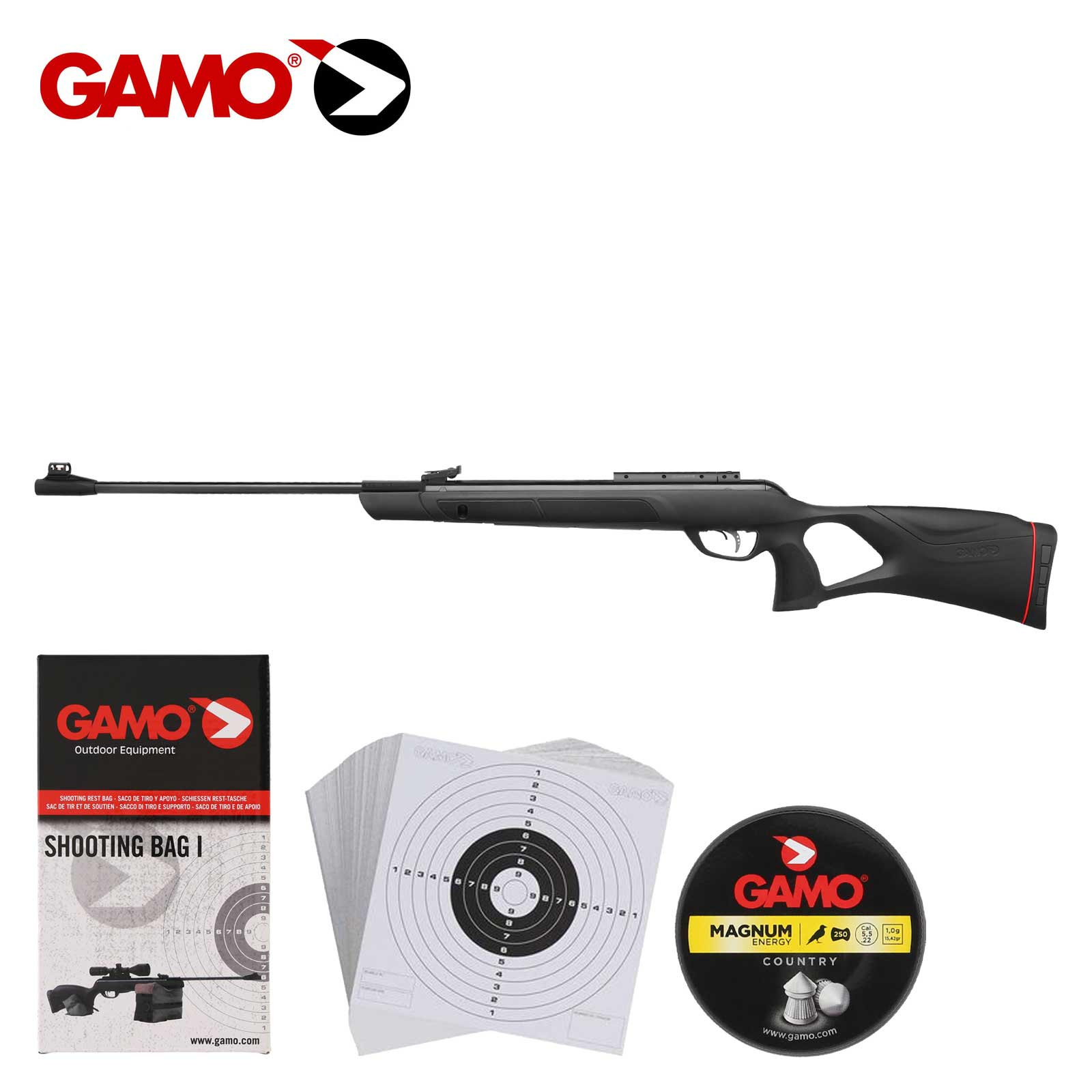 SET Gamo Luftgewehr Magnum 1250 IGT Kaliber 5,5 mm Diabolo (P18) SET Gamo Luftgewehr Magnum 1250 IGT Kaliber 5,5 mm Diabolo (P18)