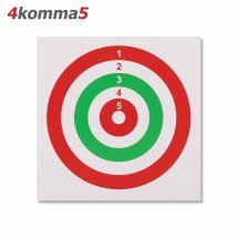 4komma5 zweifarbige Zielscheiben 100er Pack - 14 x 14 cm