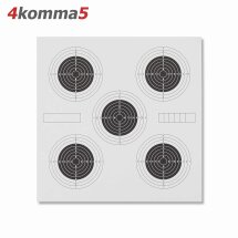 4komma5 Zielscheiben Shooting Target Paper - 100er Pack -...