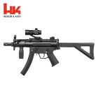 SET Heckler & Koch MP5 K-PDW cal. 4,5 mm Stahl BB Co2 Blowback mit RD22 (P18)