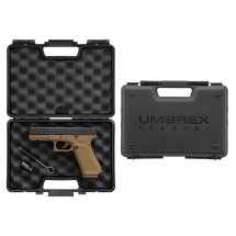 SET Glock 17 Gen5 Schreckschuss Pistole Coyote 9 mm P.A.K. (P18) + 50 Platzpatronen 9 mm P.A.K.