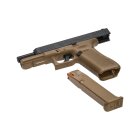 SET Glock 17 Gen5 Schreckschuss Pistole Coyote 9 mm P.A.K. (P18) + 50 Platzpatronen 9 mm P.A.K.