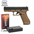 SET Glock 17 Gen5 Schreckschuss Pistole French Army 9 mm P.A.K. (P18) + 50 Platzpatronen 9 mm P.A.K.