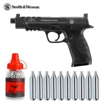 SET Smith & Wesson Performance Center Ported M&P9L Blowback 4,5 mm BB schwarz (P18) Co2-Pistole