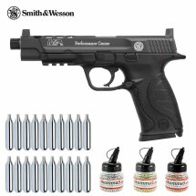 Superset Smith & Wesson Performance Center Ported M&P9L Blowback 4,5 mm BB schwarz (P18) Co2-Pistole