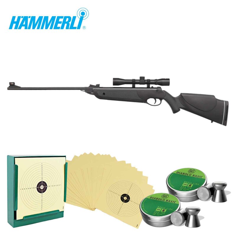 SET Luftgewehr Hämmerli Black Force 400 Combo - 4,5 mm Diabolo (P18)