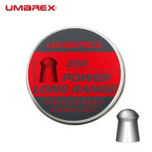 Umarex Power Long Range - Rundkopfdiabolos 4,5 mm 250er Dose