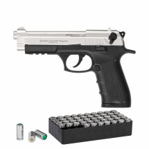SET Ekol P92 Magnum Schreckschuss Pistole Nickel 9 mm...