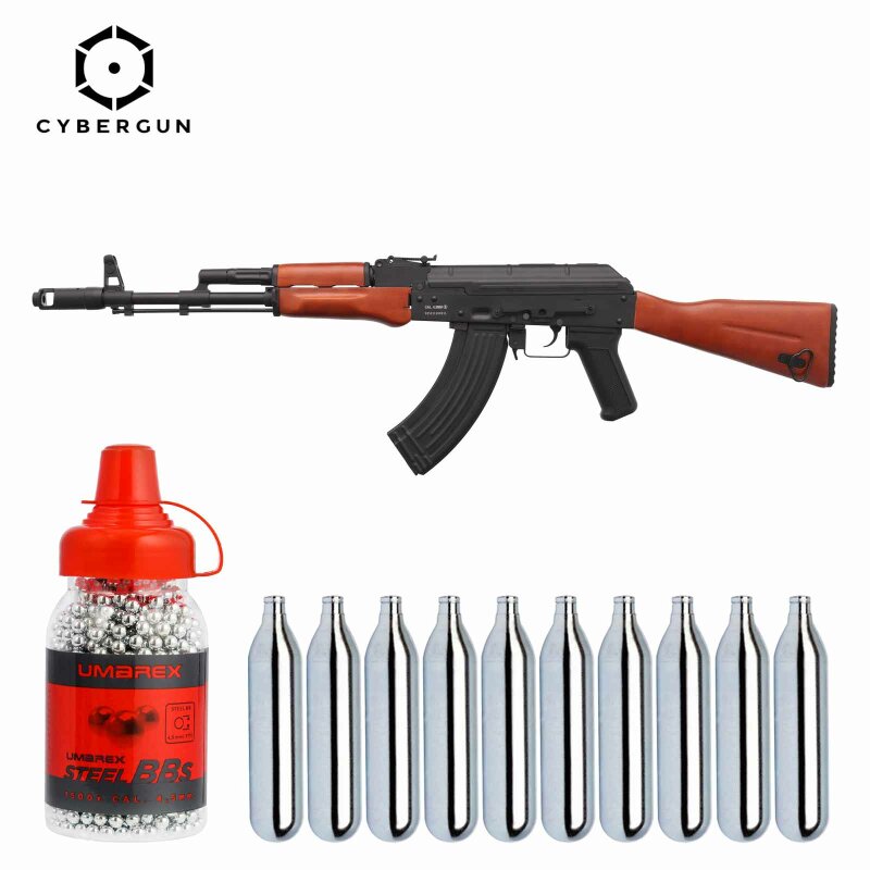 SET Cybergun Kalashnikov AK74  Co2-Luftgewehr 4,5 mm BB (P18)