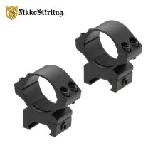 Nikko Stirling Mountmaster 30 mm Low Montageringe mit...