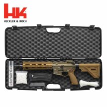 Komplettset Heckler & Koch HK416 A5 Grünbraun Vollmetall Softair-Gewehr Kaliber 6 mm BB Gas Blowback (P18)