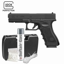 Komplettset Glock 17 Softair-Pistole Kaliber 6 mm BB Gas...