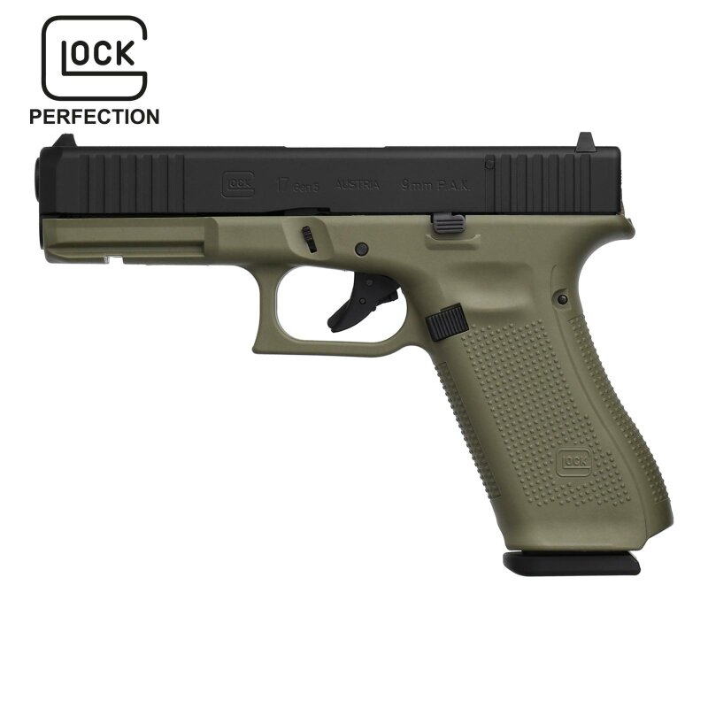 Glock 17 Gen5 Schreckschuss Pistole Battlefield Green 9 mm P.A.K. (P18)