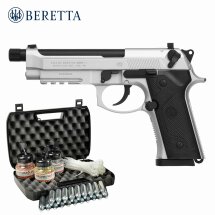 Kofferset Beretta M9A3 FM Inox 4,5 mm Stahl BB Co2-Pistole Blow Back (P18)