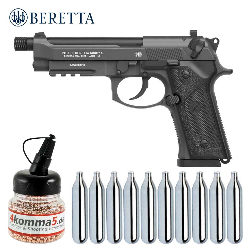 SET Beretta M9A3 FM Black-Gray 4,5 mm Stahl BB Co2-Pistole Blow Back (P18)