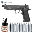 SET Beretta M9A3 FM Black-Gray 4,5 mm Stahl BB Co2-Pistole Blow Back (P18)