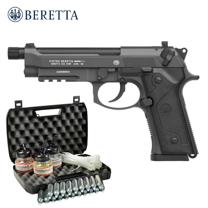 Kofferset Beretta M9A3 FM Black-Gray 4,5 mm Stahl BB Co2-Pistole Blow Back (P18)