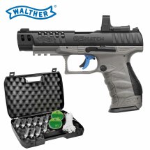 Kofferset Walther Q5 Match 5" Combo Set Tungsten Gray - 4,5 mm Diabolo Blowback Co2-Pistole (P18)