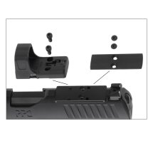 SET Walther PPQ M2 Q4 TAC Combo 4,6" Tungsten Gray - 4,5 mm Diabolo Blowback Co2-Pistole (P18)