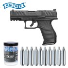 SET Walther Defense Training Marker T4E PDP Compact 4" - cal .43 Schwarz (P18) + Chalk Balls 2x250 Stück