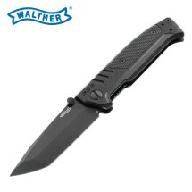 Walther PDP Tanto Folder plain Schwarz - Einhandmesser (P18)