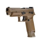 Komplettset Sig Sauer ProForce P320 M17 Softair-Co2-Pistole Tan Kaliber 6 mm BB Gas Blowback (P18)