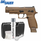 Komplettset Sig Sauer ProForce P320 M17 Softair-Pistole Tan Kaliber 6 mm BB Gas Blowback (P18)