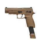 Komplettset Sig Sauer ProForce P320 M17 Softair-Pistole Tan Kaliber 6 mm BB Gas Blowback (P18)