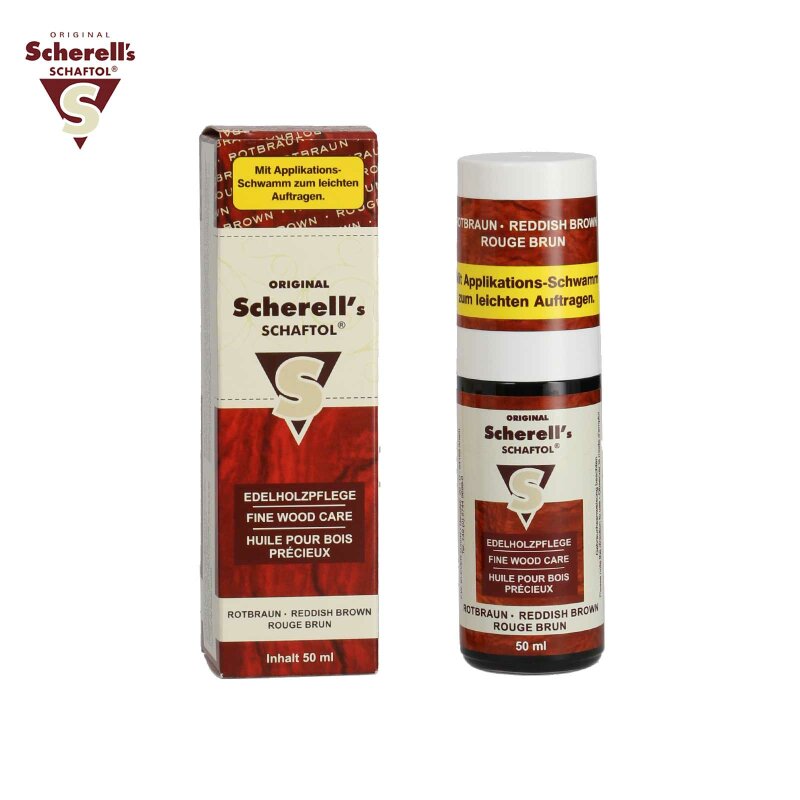 Original Sherells Schaftol Schaftöl - rotbraun 50 ml