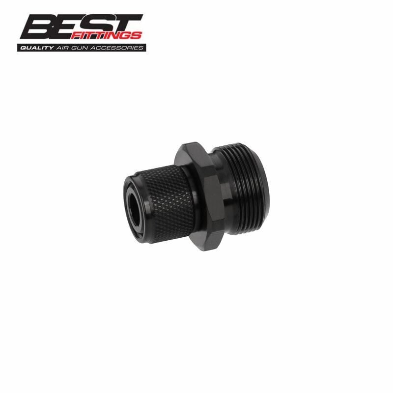 Best Fittings Schalldämpferadapter auf 1/2" UNF für Artemis PP750 LP Pressluftpistole