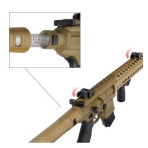 SIG SAUER MCX Co2-Gewehr FDE 4,5 mm Diabolo (P18) + 1 x 20 Red Dot