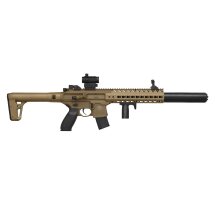 SET SIG SAUER MCX Co2-Gewehr FDE 4,5 mm Diabolo (P18) + 1 x 20 Red Dot