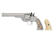 Schofield 6" Softair-Co2-Revolver Silber Chrom Vollmetall Kaliber 6 mm BB (P18)