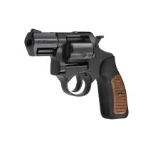 ME 38 Compact brüniert mit schwarz/braunem Griff Schreckschuss Revolver 9 mm R.K. (P18)