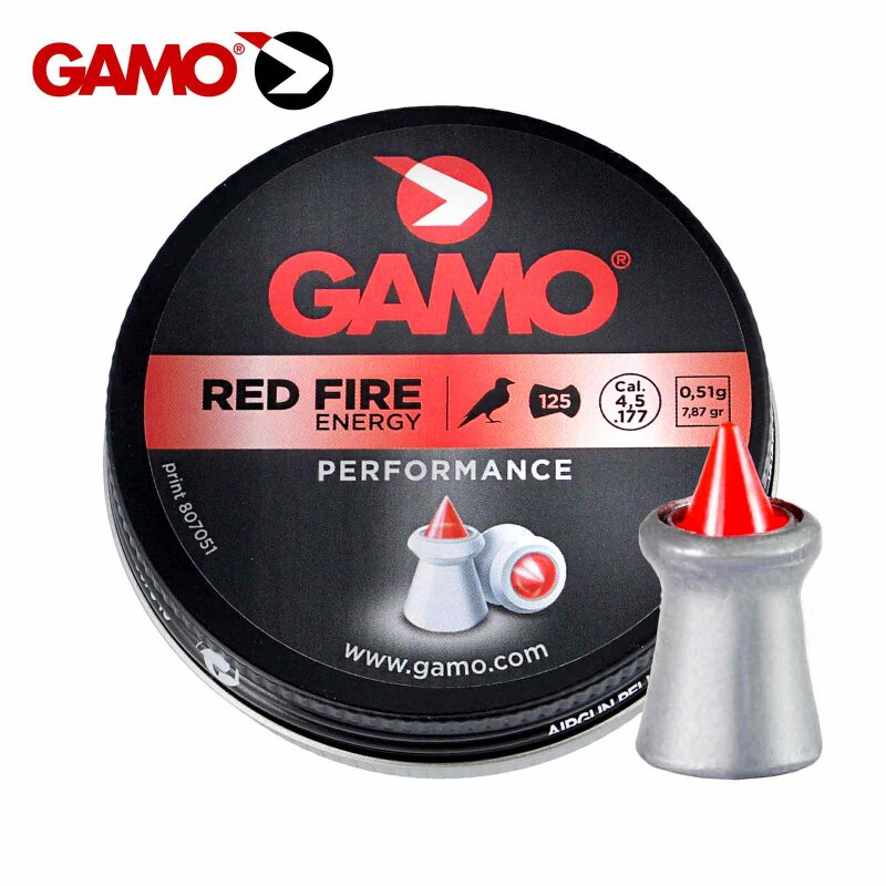 Gamo Red Fire Energy Diabolo mit Polymerspitze 4,5 mm Luftgewehrkugeln