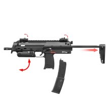 Heckler & Koch MP7 A1 S-AEG Softair-Gewehr Kaliber 6 mm BB Schwarz (P18)