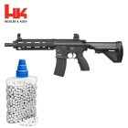 SET Heckler & Koch HK416 D AEG Softair-Gewehr 6 mm BB schwarz (P14) + 800 BBs