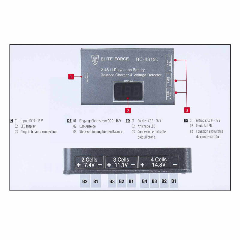 Ladeplatine für 3,7V LiIon / LiPo Akkus, mit Ausgang, USB Type C Buchse > Lötpads, 1000mA