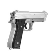SET Cybergun PT92  H.P.A. Federdruck Softair-Pistole 6 mm BB Silber (P14) + 800 BBs
