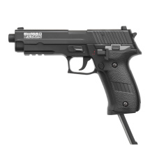 Swiss Arms Navy Pistol Mosfet AEP Softair-Pistole 6 mm BB Schwarz (P14)