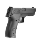 SET Swiss Arms Navy Pistol AEP Softair-Pistole 6 mm BB Schwarz (P14) + 800 BBs