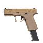 AW Custom VX9 Mod.1 Softair-Pistole FDE Dark Earth Kaliber 6 mm BB Gas Blowback (P18)