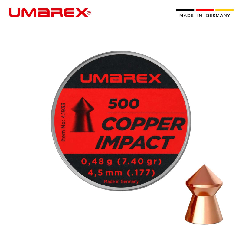 Walther Copper Impact - verkupferte Diabolos 4,5 mm für Luftgewehre